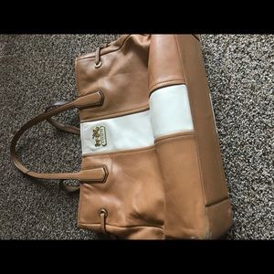 Leather coach purse